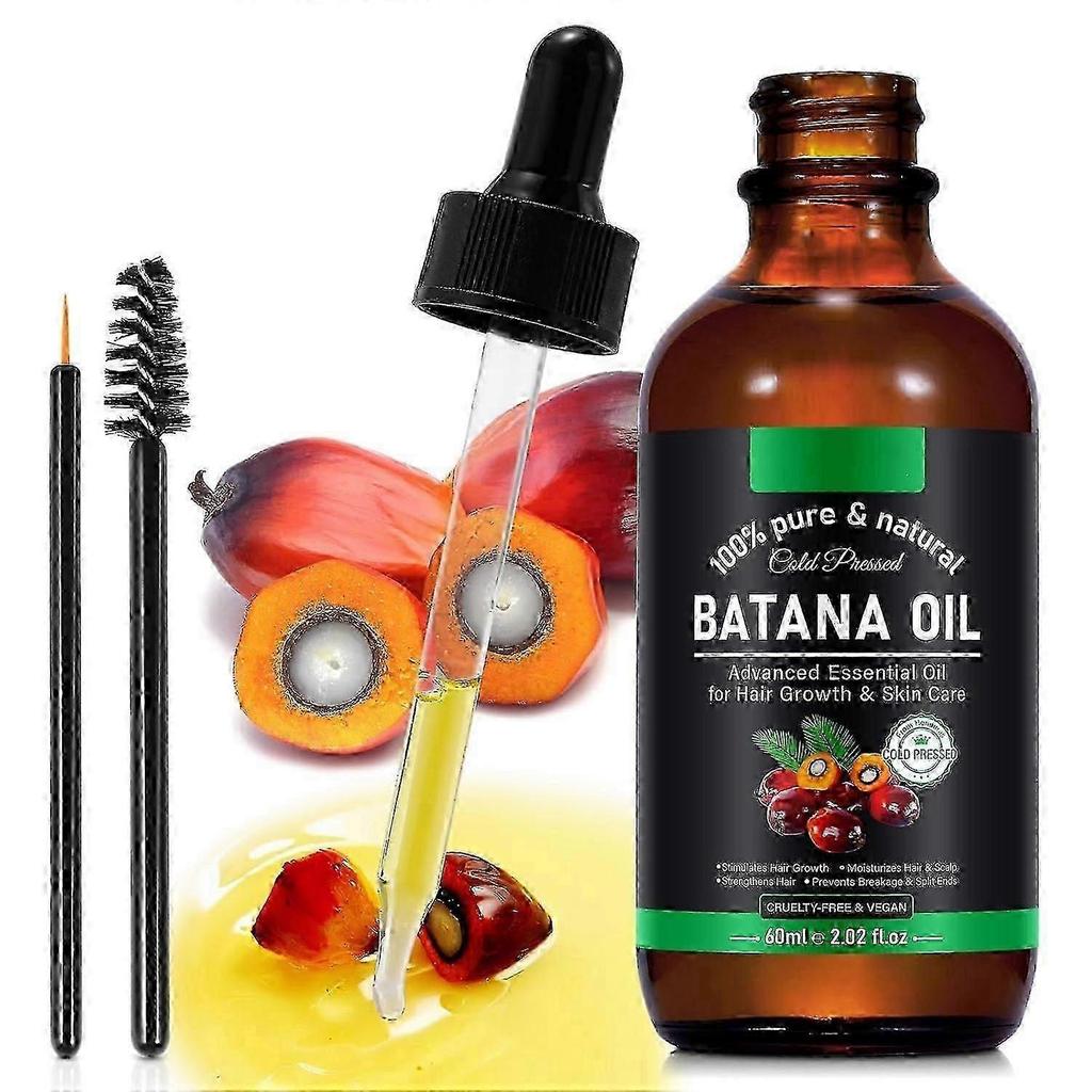 (1pc)Batana Oil,100% Pure & Natural for Hair Growth, Eliminates Split Ends, Enhances Radiance & Nourishment for All Hair Types