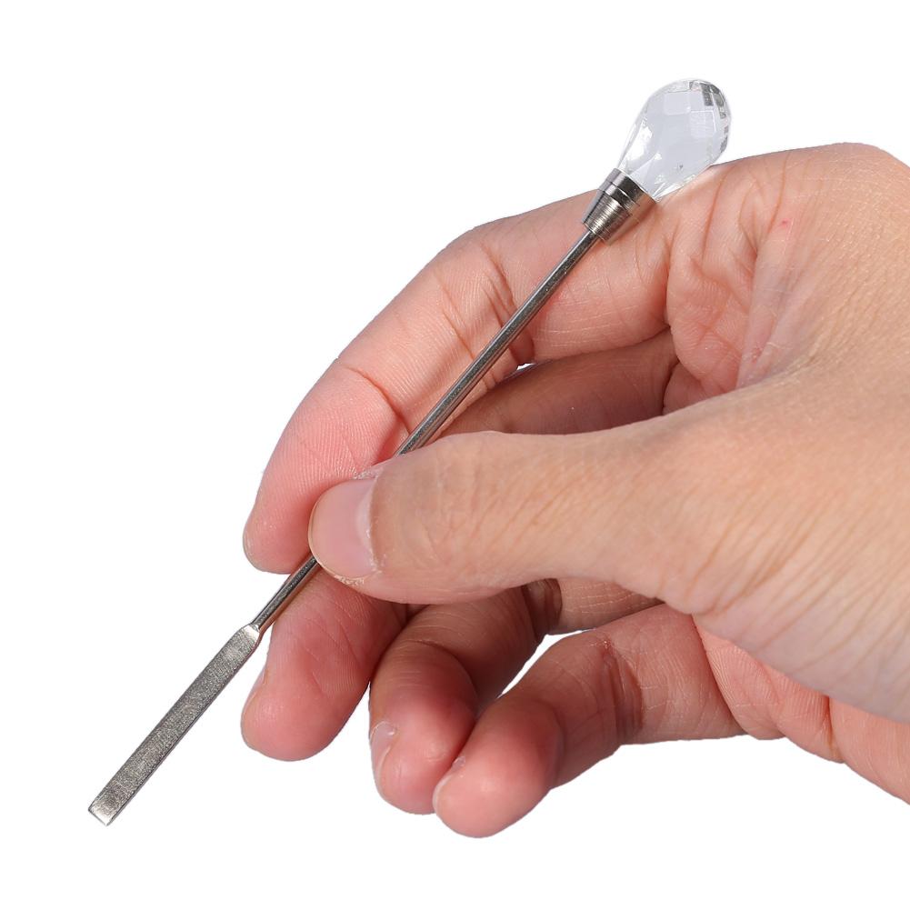 

Лопатка-ложка для ногтей Акриловая пудра-гель Нержавеющая сталь Палочка для перемешивания Набор инструментов для маникюра Розовый прозрачный