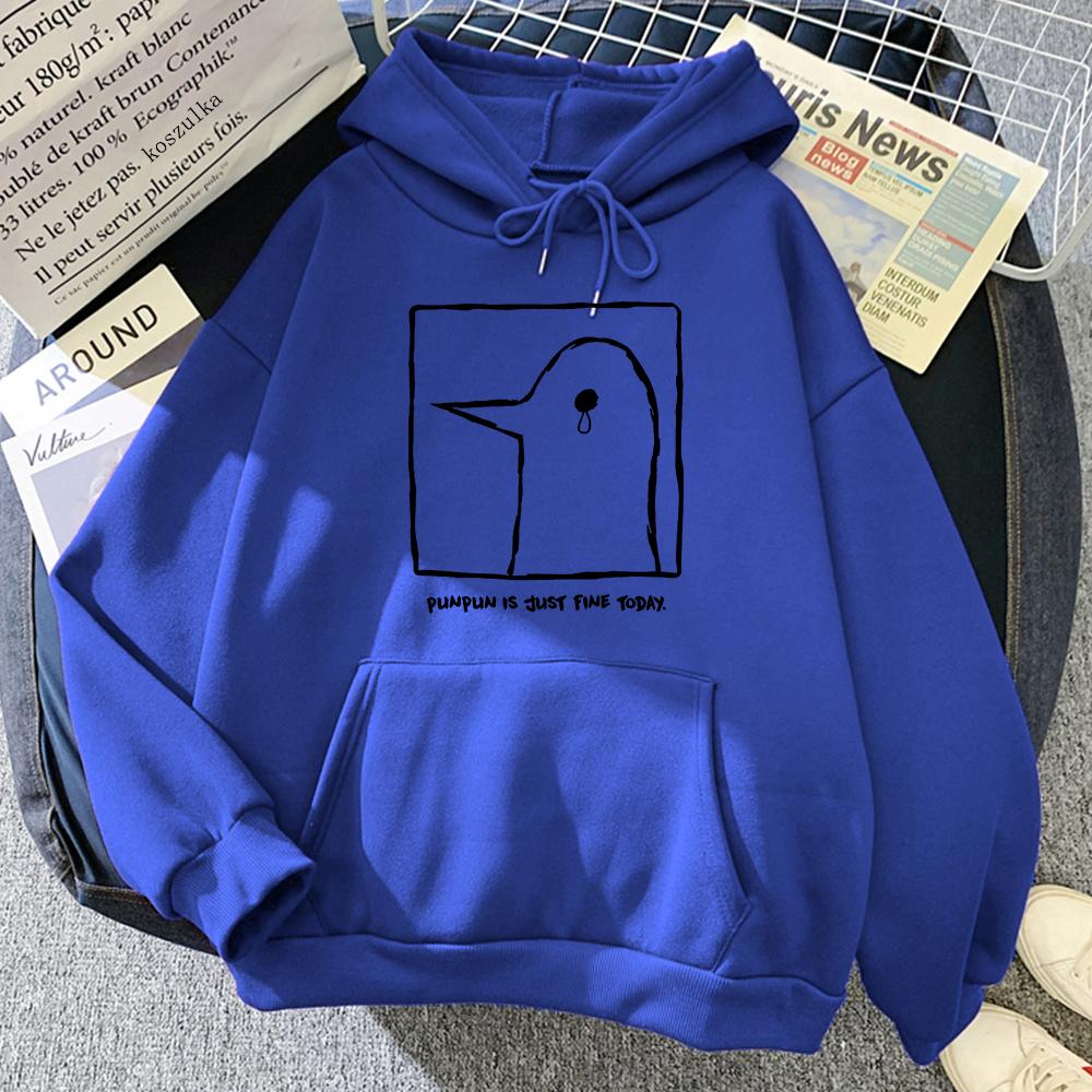 Gute Nacht Punpun Hoodie Damen Harajuku Grafik Kawaii Hoodies Unisex Anime Manga Cartoon Oyasumi Punpun Pullover Sweatshirts