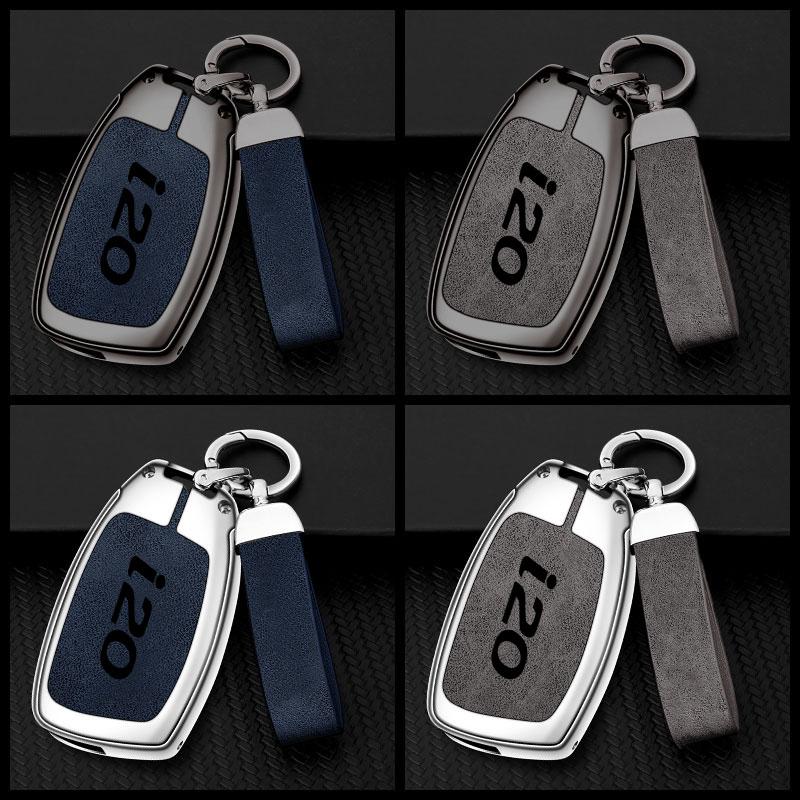 Zinc Alloy Car Key Case Cover Bag For Hyundai Solaris HB20 Veloster SR IX35 Accent Elantra For KIA I 20 Forte K2 K3 K5 Sportage