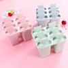 6-Slot-Eisform DIY Cream Lolly Pop Tray Maker Mold Pan Kitchen