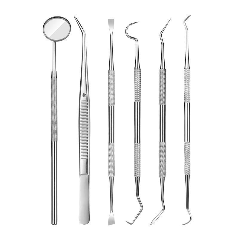 Dental Mirror Sickle Tartar Scaler Teeth Pick Spatula Dental Laboratory Equipment Dentist Gift Oral Care Tooth Cleaning Tools