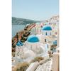 Sailing Sunset Beach Bed Santorini Surfboard Umbrellas Poster Canvas Painting Print for Living Room Home Decoration Cuadros