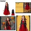 Exquisite Wicked Vampire Cosplay Costume Red Tulle Fancy Dress For Girls