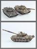 Simulated alloy T-90 main battle tank spray version military model boy toy light swing parts
