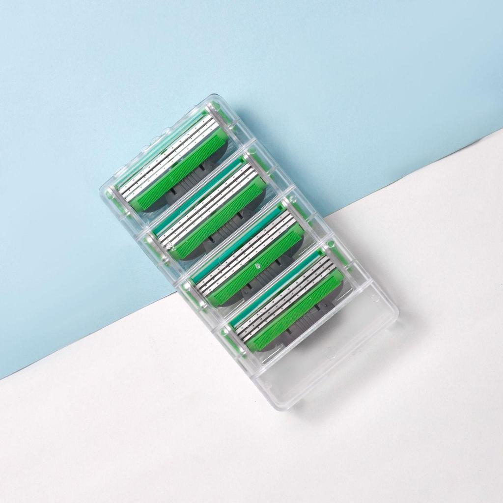 Men's Triple-Blade Manual Razor: Durable, Portable, and Old-Fashioned