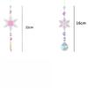 Colorful Snowflake Suncatcher Prism Rainbow Maker Crystal Pendant Christmas Tree Ornament New Year Home Window Hanging