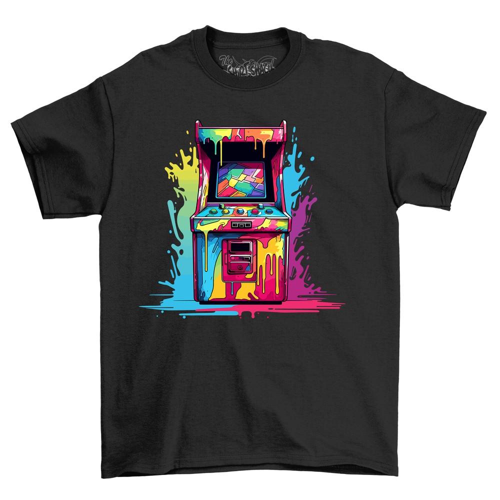Gamer Arcade Paint Drip Design t-shirt - Level Up Your Style! Funny t-shirt, Uni