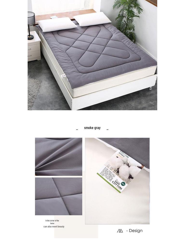 2025 Baumwoll-Matratzenauflage: Weiche, dicke, gesteppte Matratzenauflage für Einzelbetten - Ideal für Studentenwohnheime und Zuhause