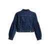 Levis Lantern Sleeve Lapel Denim Jacket Women jackets Dark-Blue 37569-0000