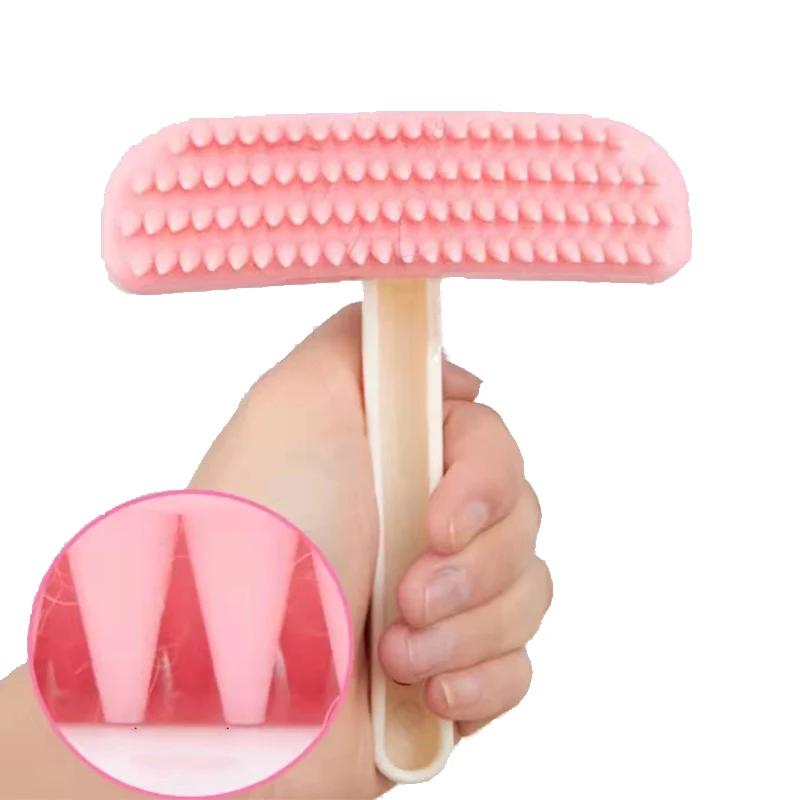 Pettine in Silicone per Piccoli Animali Coniglio Toelettatura Tosatrice Spazzola per Pelo per Cavia Cincillà Pulizia Strumento per la Toelettatura Accessori Coniglio
