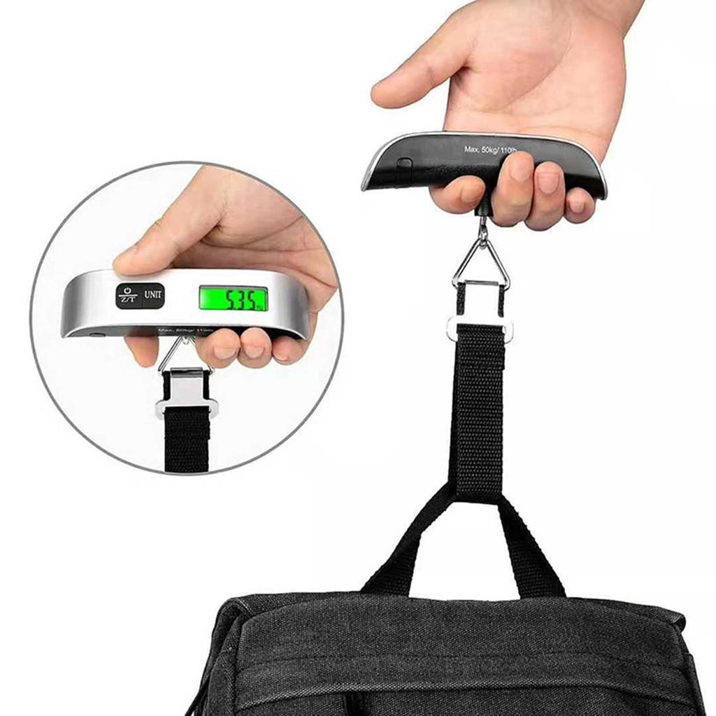 50KG Digital Luggage Scale Handheld Scale Hanging Baggage Scale for Outdoor Camping Fishing
