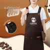 Pure Cotton Waterproof Waist Apron - Unisex Kitchen and Catering Use