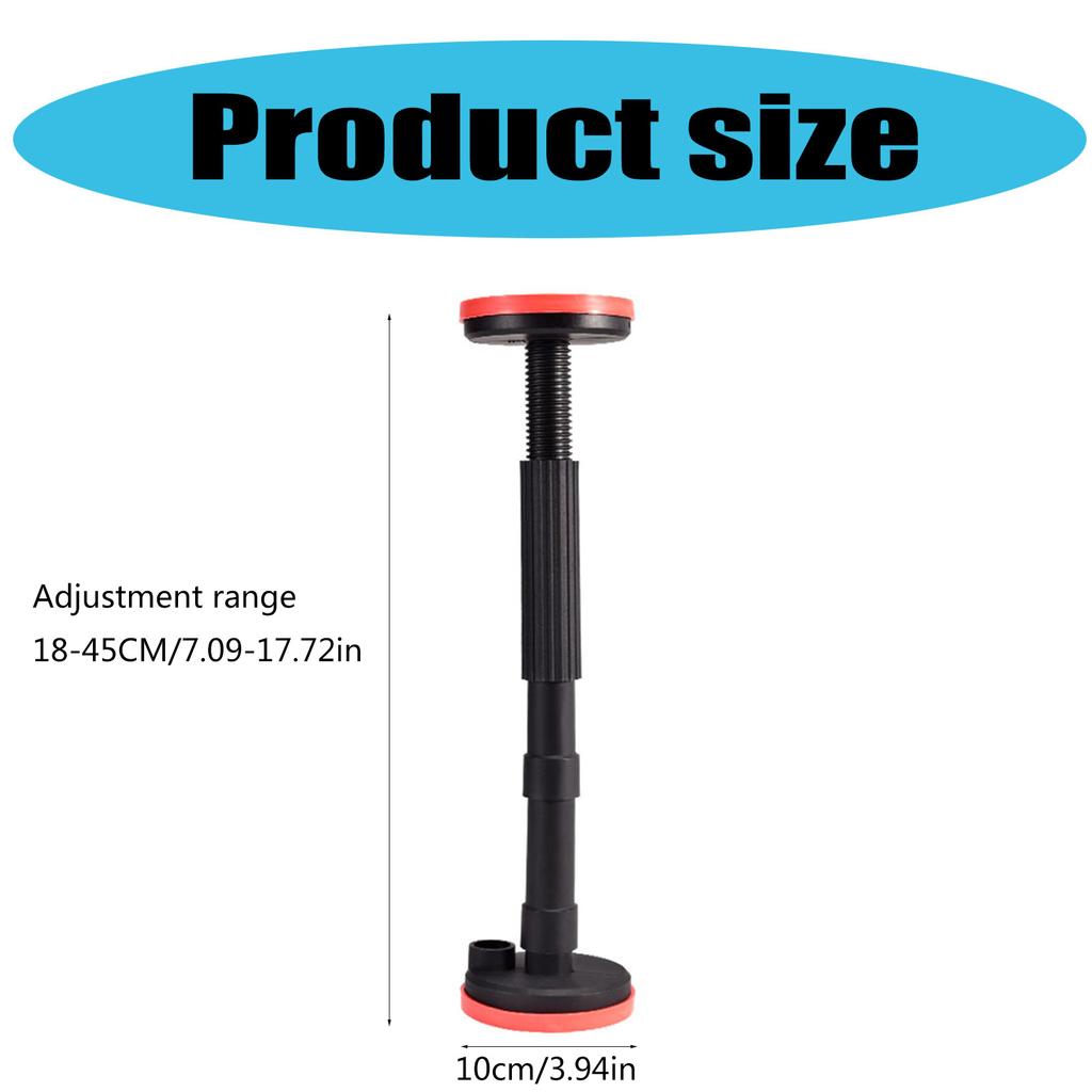 2Pcs Telescopic Support Rod Nylon Cabinet Adjustable Support Poles Capacity High Hardness Sink Support Bracket 18-45cm