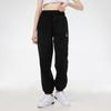 Puma Relaxed Embroidered Logo Drawstring Loose Breathable Cuffed Sweatpants Knitted Sports Pants Women Bottoms Black 532284-01