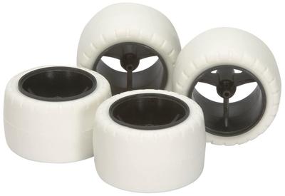 Tamiya Super Carbon Fiber Small Diameter Wheels Barrel Tires 15415 Parts Series GP.415 X/XX & (White) (Upgrade No. 415) Black/White