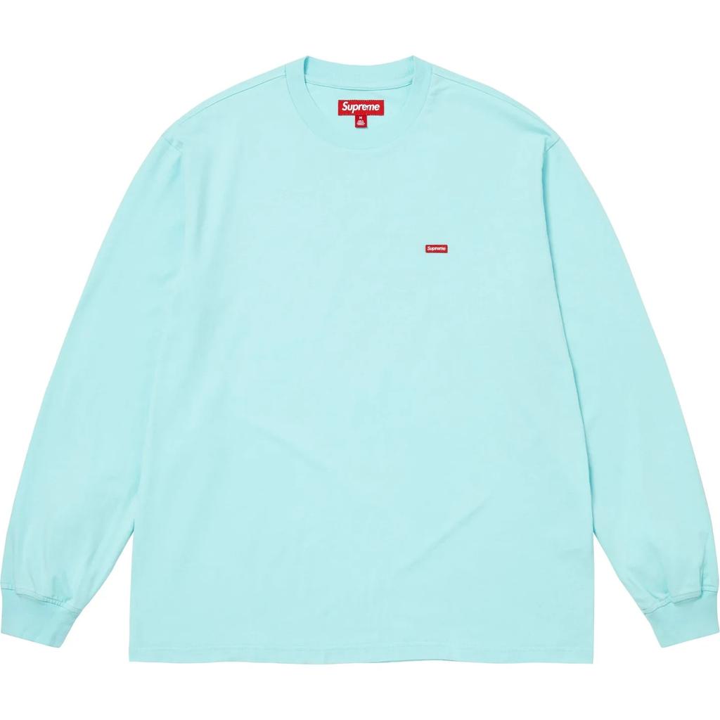 Supreme Small Box L/S Tee (26SS) Cyan