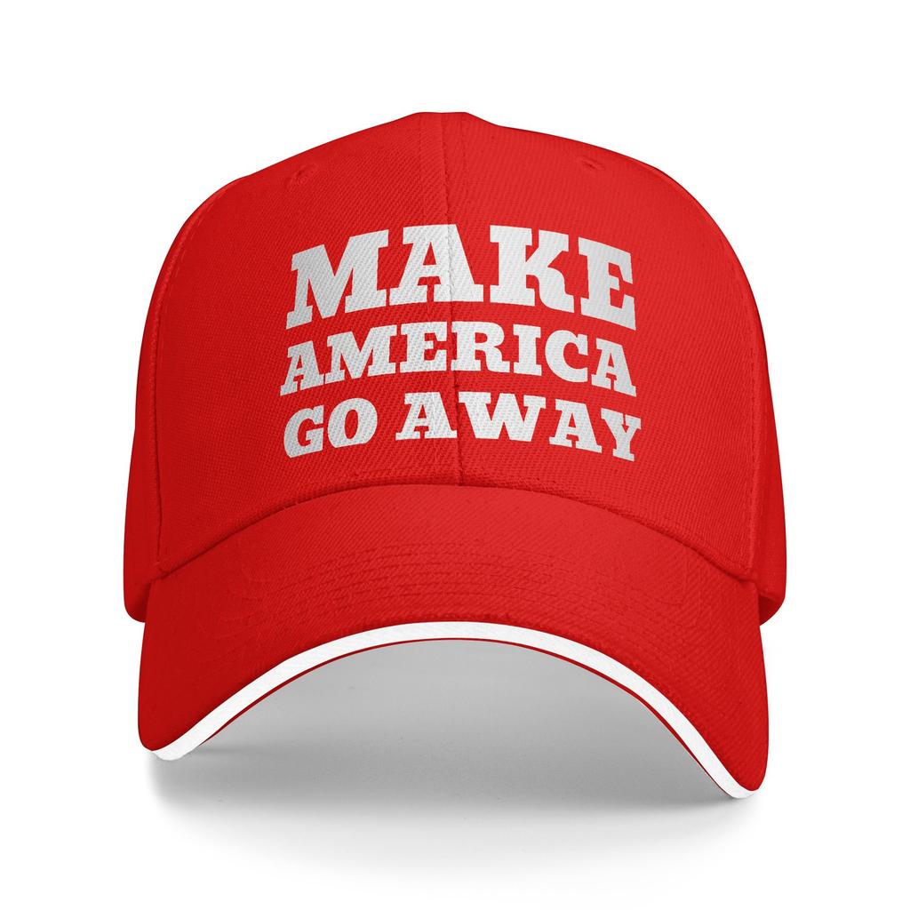MAGA Grönland Make America Go Away Sandwich Kappen Sport Baseballkappen für Erwachsene Hüte Verstellbare Polyester Sportkappe Winterkappe