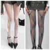 Schwarz und Grau Farbe Spinnen-Element Strumpfhose Y2K Spicy Girl Spitze Durchbrochene Wilde Strumpfhose Ausgespart Dünn Punk Retro Schwarze Strumpfhose