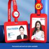 Adjustable ID Badge Lanyard for Employees, Students, Work, and School Cards - Customizable Holder