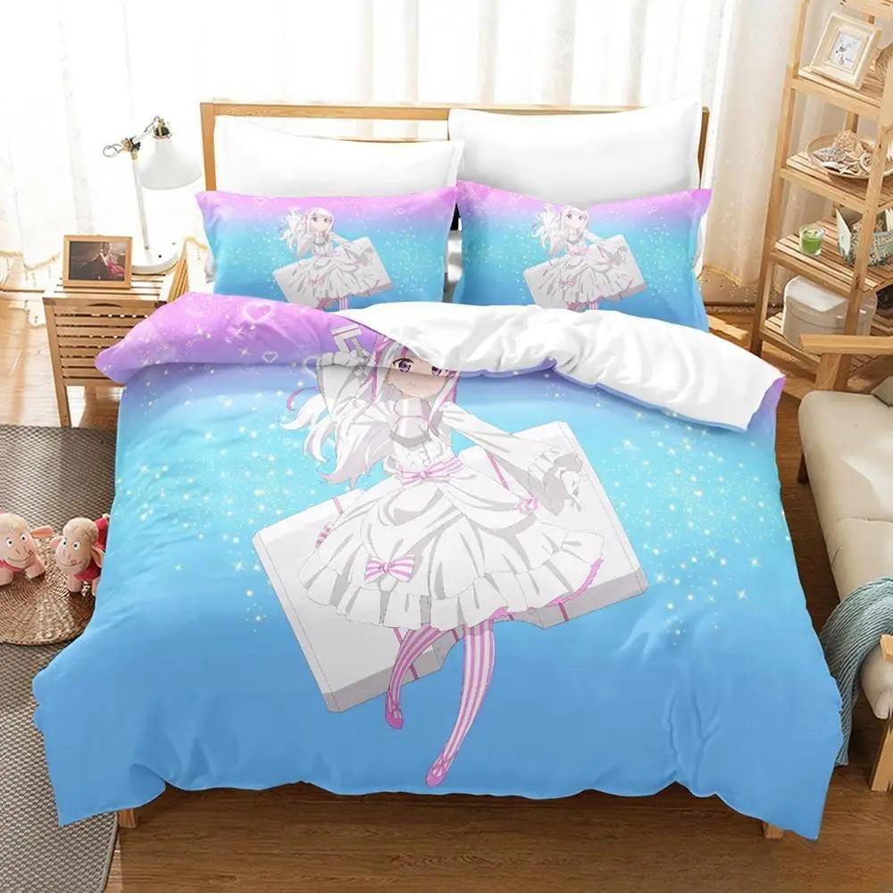 Anime BOFURI I Don’t Want To Get Hurt, So I’ll Max Out My Defense Bedding Set Single Twin Full Queen King Size Bed Set Adult Kid
