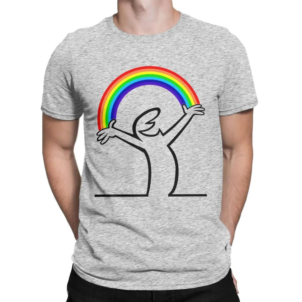 La Linea Men Lineman Rainbow La Linea T Shirt 100% Cotton Clothing Vintage Short Sleeve O Neck Tees Birthday Present T-Shirt