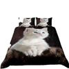 2026 Katzen Bettwäsche Set Haustier Katzen Muster Einzelbett Bettwäsche Set Niedliches Kätzchen Für Polyester Geheimnisvolle Schwarze Katze Kingsize Bettbezug