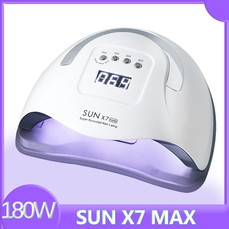 SUN X7 Max Lampada per unghie in gel Lampada UV automatica 57LED Potente essiccatore per unghie ad asciugatura rapida Lampada per asciugatura professi