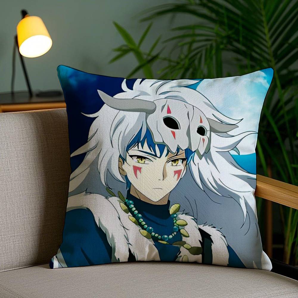 Y-Yona Of The DawnS Pillow Case Home Dorm Chair Back Short Plush Double-sided Printing Office Nap Time Cushion Cover