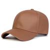 Baseball Leather PU Faux Color Plain Solid Neutral Gender Women  Men For Caps Spring And Autumn Outdoor Adjustable Casual Hats Sunscreen Hat Sports