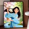 Disney Mulan Magnolia Flower Butterfly Diamond Paint Painting Art Kit Handmade DIY5D Home Decor Gift