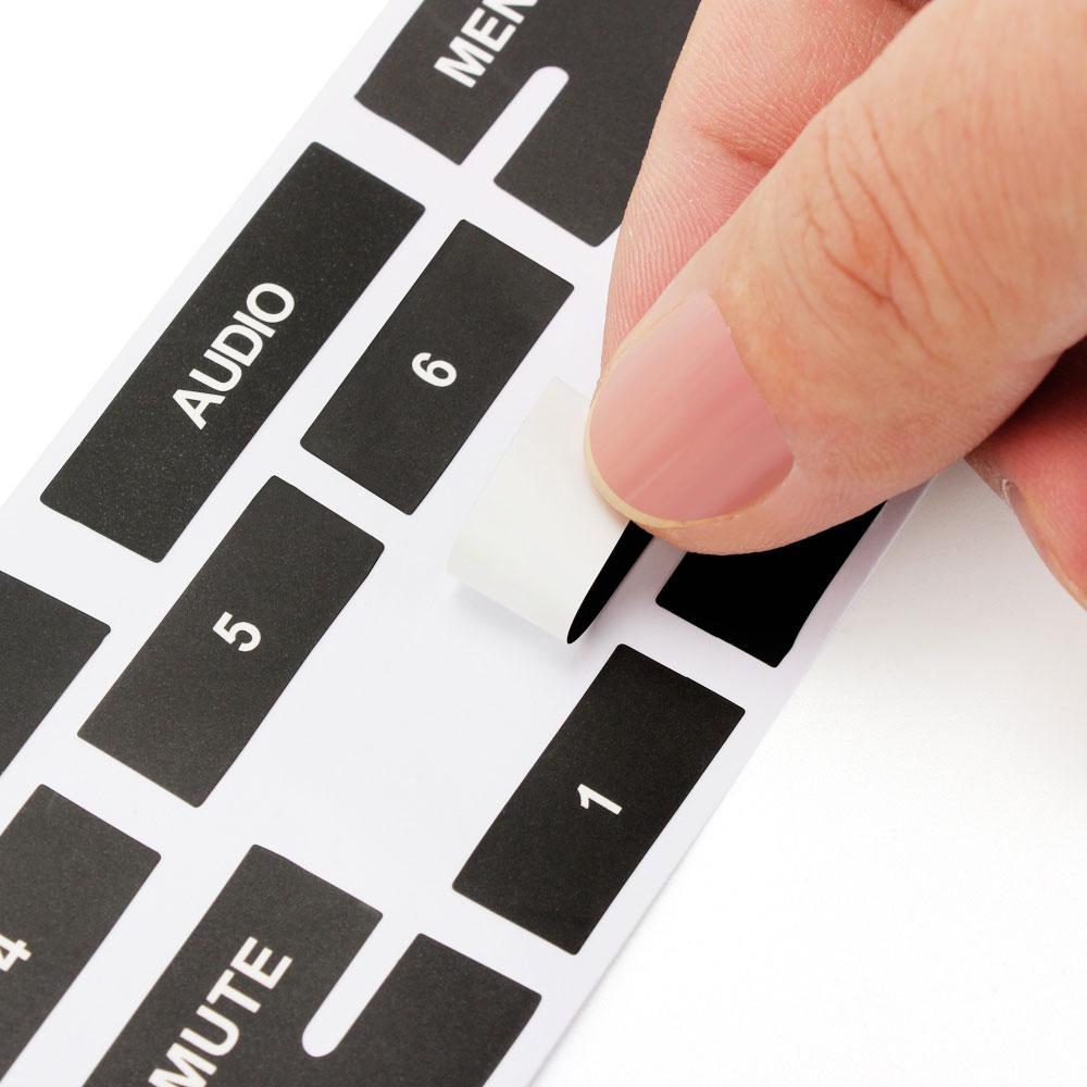 Autoradio-Taste Reparaturaufkleber für Fiat Grande Punto Radio Stereo Abgenutzte Abblätternde Taste Reparatur Aufkleber Aufkleber Autozubehör