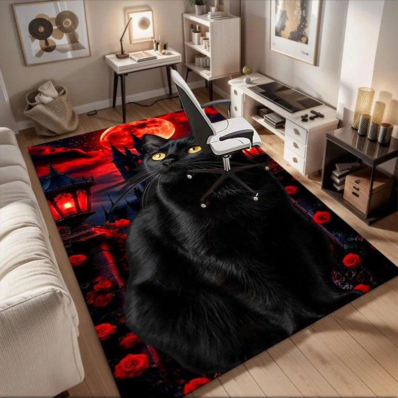 

Gothic Black Cat iPhone Wallpaper HD - Halloween ThemeOffice Mat Home Decor Office Desk Chair Carpet for office ph94 60cm by 90cm