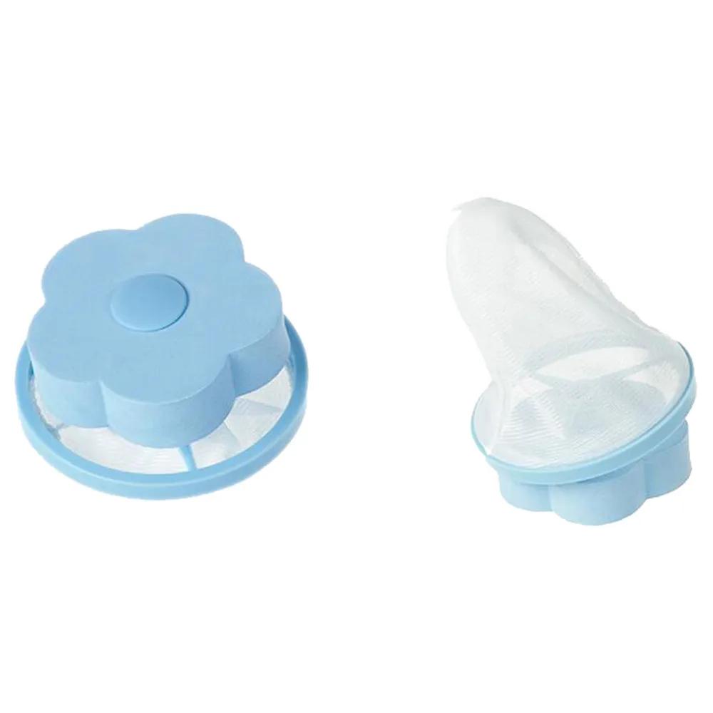 

Фильтр-мешок для стиральной машины Сетчатый фильтр Удаление волос Плавающий ворс из шерсти домашних животных Улавливатель волос Стопор для удаления волос Мешок для стирки Tpols синий