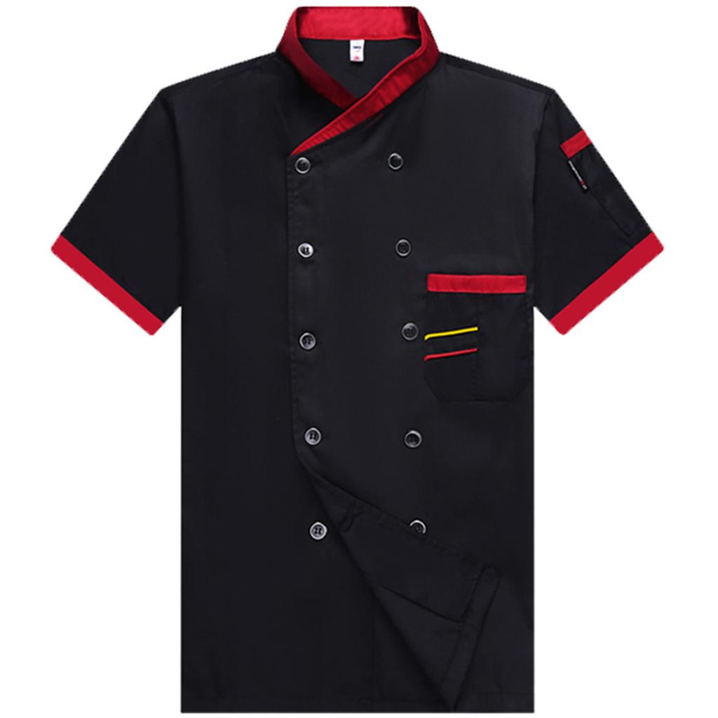 Chef Uniform Sleeved Men's Clothing Catering Work Uniform Back Kitchen Uniform Men's Top