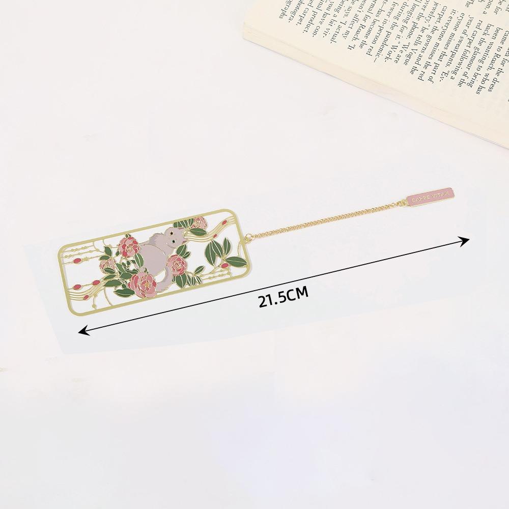 Metal Hollow Bookmark 3D Book Clip Retro Metal Bookmark  Stationery