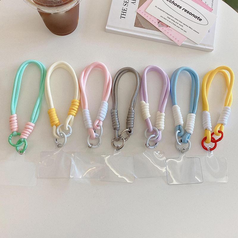Creative Braided Lanyard Keychain For Phone Case Women Anti Lost Knot Rope Strap Car Key Chains Diy Accessories Fashion Keyring