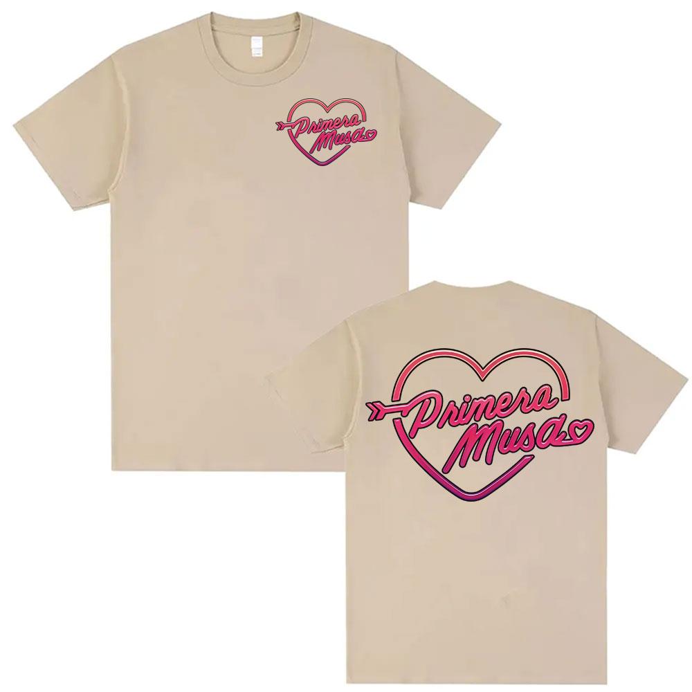 

Omar Courtz Primera Musa Одежда для мужчин и женщин в форме сердца Классическая модная эстетика Летняя футболка из 100% чистого хлопка 4XL