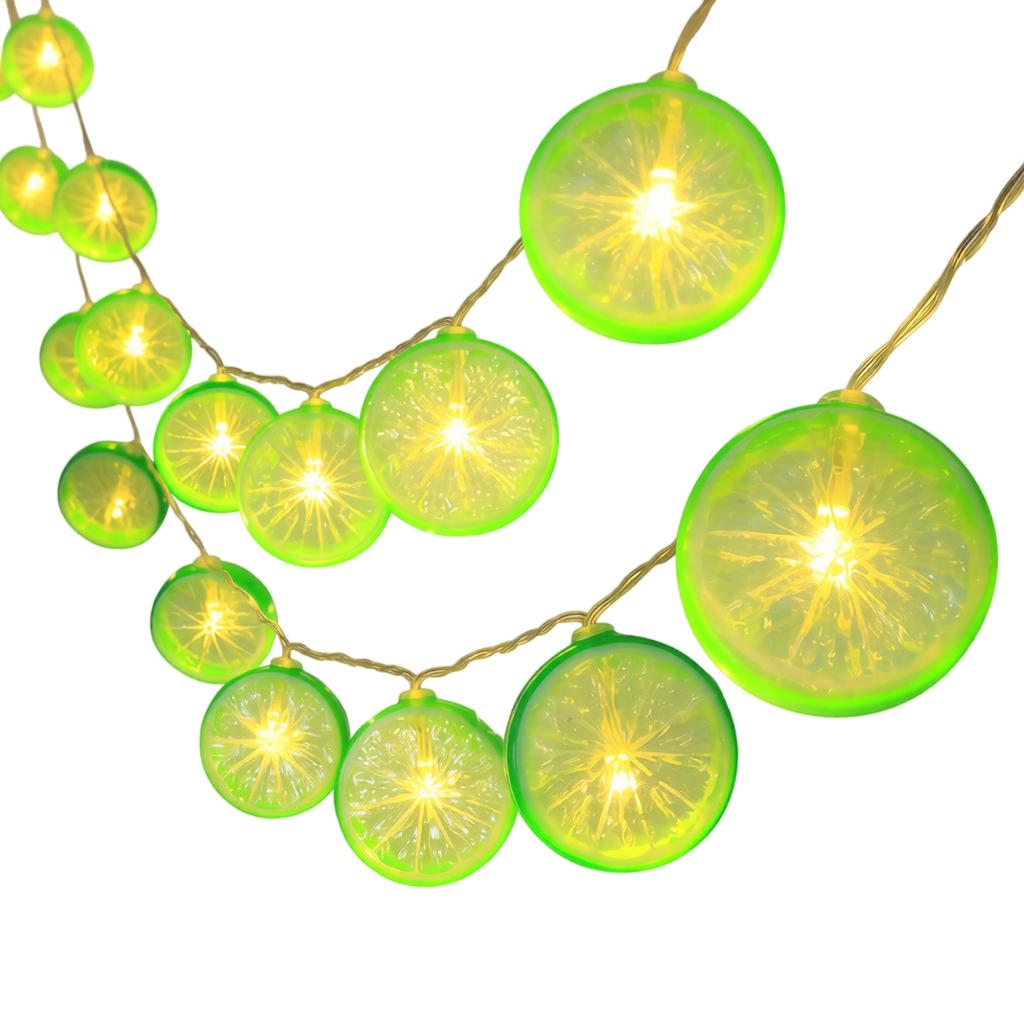Lemon String Lights, 2 Meters, 10 Lights, Battery Operated