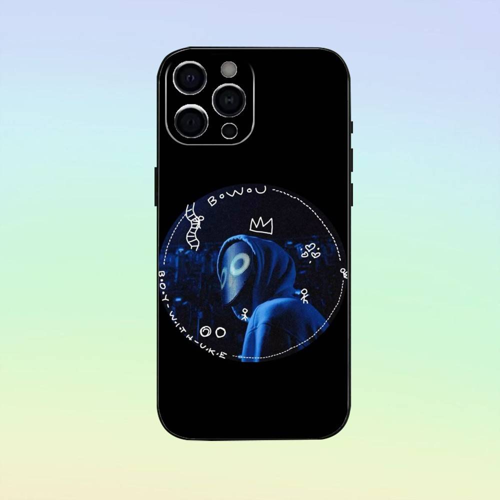 B-Boywithuke TOXIC IDGAF Phone Case For iPhone 17,16,15,14,13,12,11 ,Soft Silicone Black Cover
