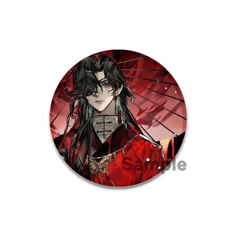 

32/44/58 мм брошь с благословением небесного чиновника, значок Се Лянь Хуа Чэн, булавка ручной работы, нагрудная булавка для рюкзака, одежда, ювелирные изделия, аксессуары 32mm