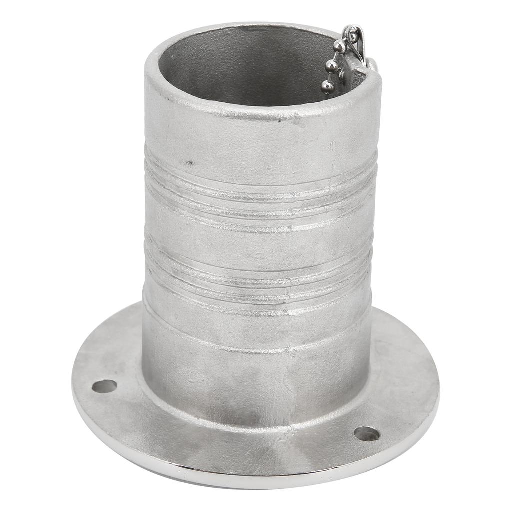 Stainless Steel Deck Funnel Water Oil Inlet Fill Filler Port Boat Gas Fuel   Cover Part