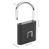 Smart Fingerprint Padlock USB Re able Security LED Lock for Backpack Luggage Cabinet