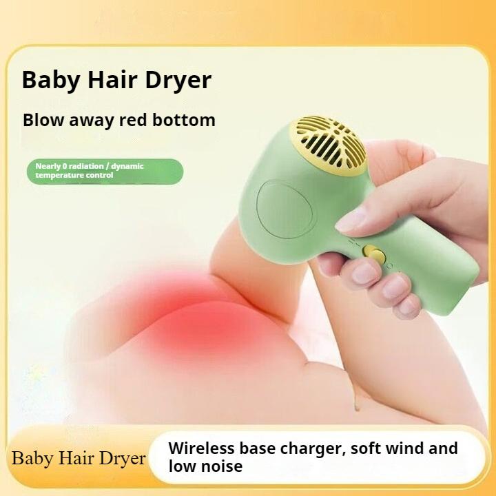 Baby Hair Dryer Wireless Seat Charger Maternal and Infant Hair Dryer Blowing Hair Low Radiation Constant Temperature Low Noise Hot Air Soft Portable