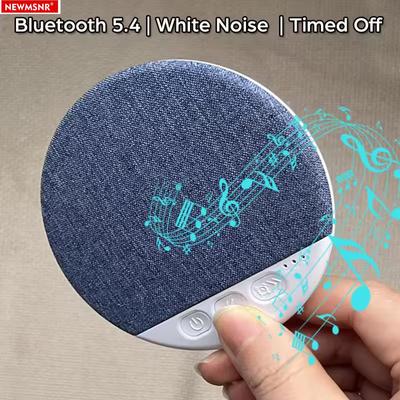 NEW Wireless Bedroom Pillow Speaker Bluetooth 5.4, Under Pillow Sound Machine with White Noise, 30/60/90 Min Timer, Stereo Sound