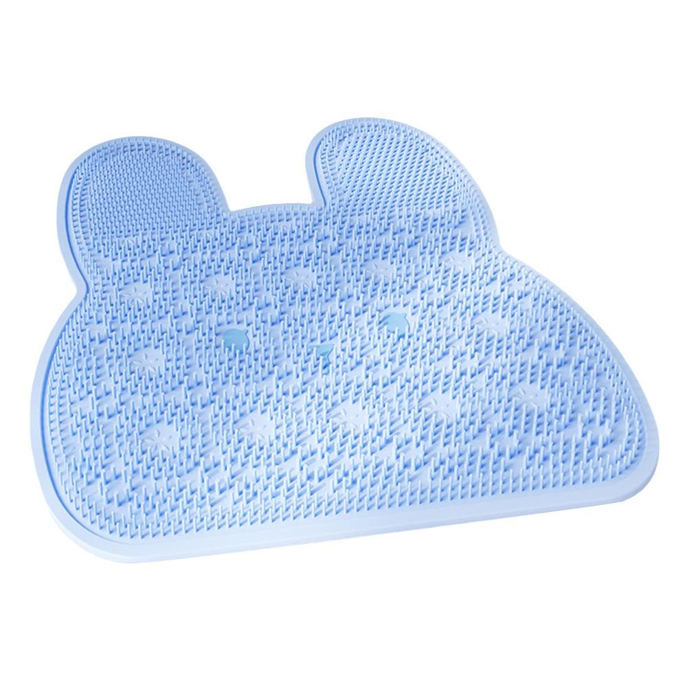 Silicone Bathroom Non-Slip Mat Massage Particles Suction Cups Non-Slip Bath Mat Easy Clean Massage Texture Bath Massage Mat