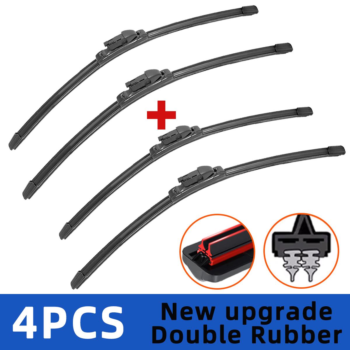 

Щетки стеклоочистителя для Skoda Kodiaq 2016-2024 Передняя двойная резиновая полоска Щетки стеклоочистителя Щетки для лобового стекла Аксессуары для окон ветрового стекла 4PCS