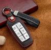 Leather Car Key Case Smart Remote Fob Protector Cover Auto Accessories For Hyundai Genesis GV70 GV80 2021 2022 G70 G80 2023 2024