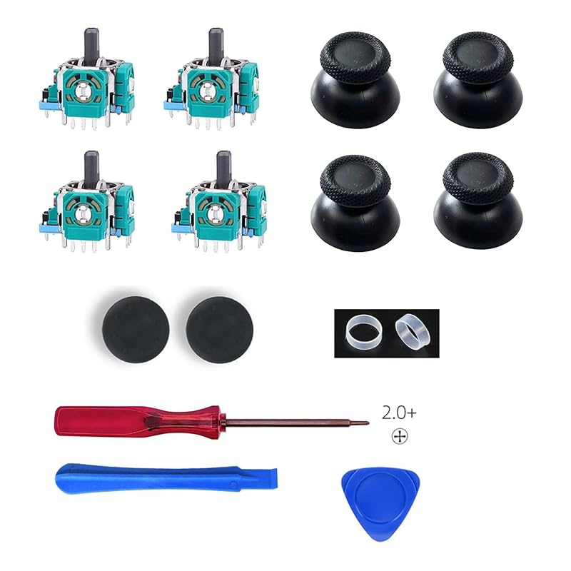 

PS5 controller 15 in 1 repair PS4 controller replacement thumbsticks Replacement thumbstick compatible with ps5 controller Compatible with stick