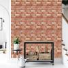 10pc 3D Wall Sticker Self-adhesive Faux Brick Wall Panel Peel and Stick Tile Backsplash for Kitchen Waterproof Tile Sticker